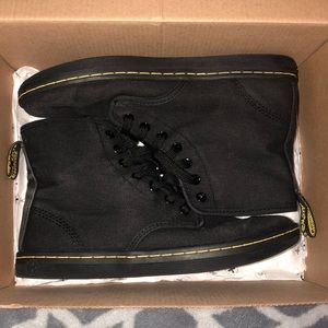 Women’s Dr Martens Black Shoreditch Canvas Boots